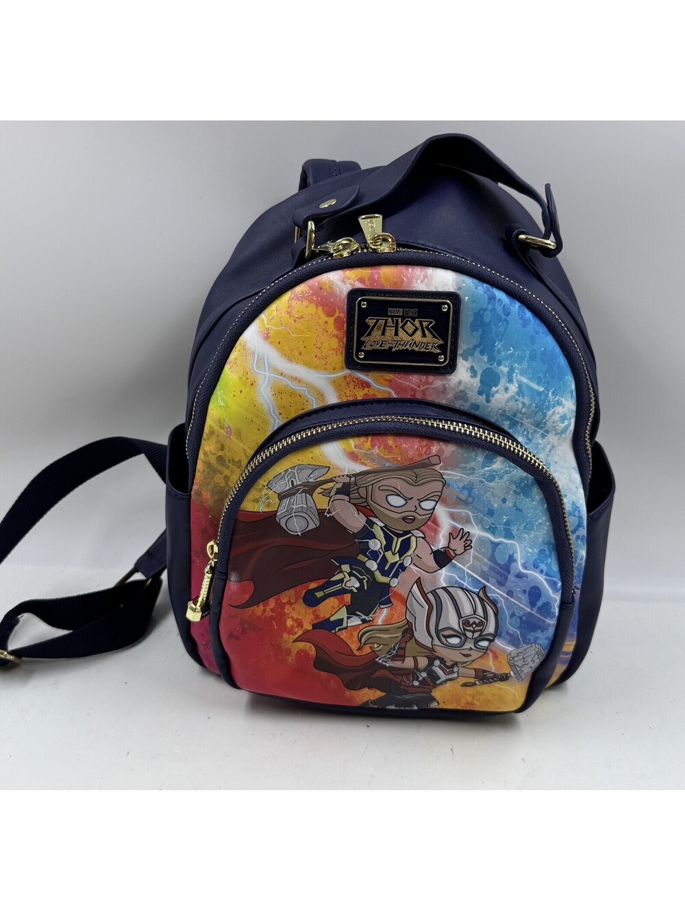 Loungefly Marvel Thor Love and Thunder Chibi Mighty Thor & Thor Mini Backpack